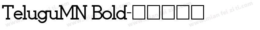 TeluguMN Bold字体转换